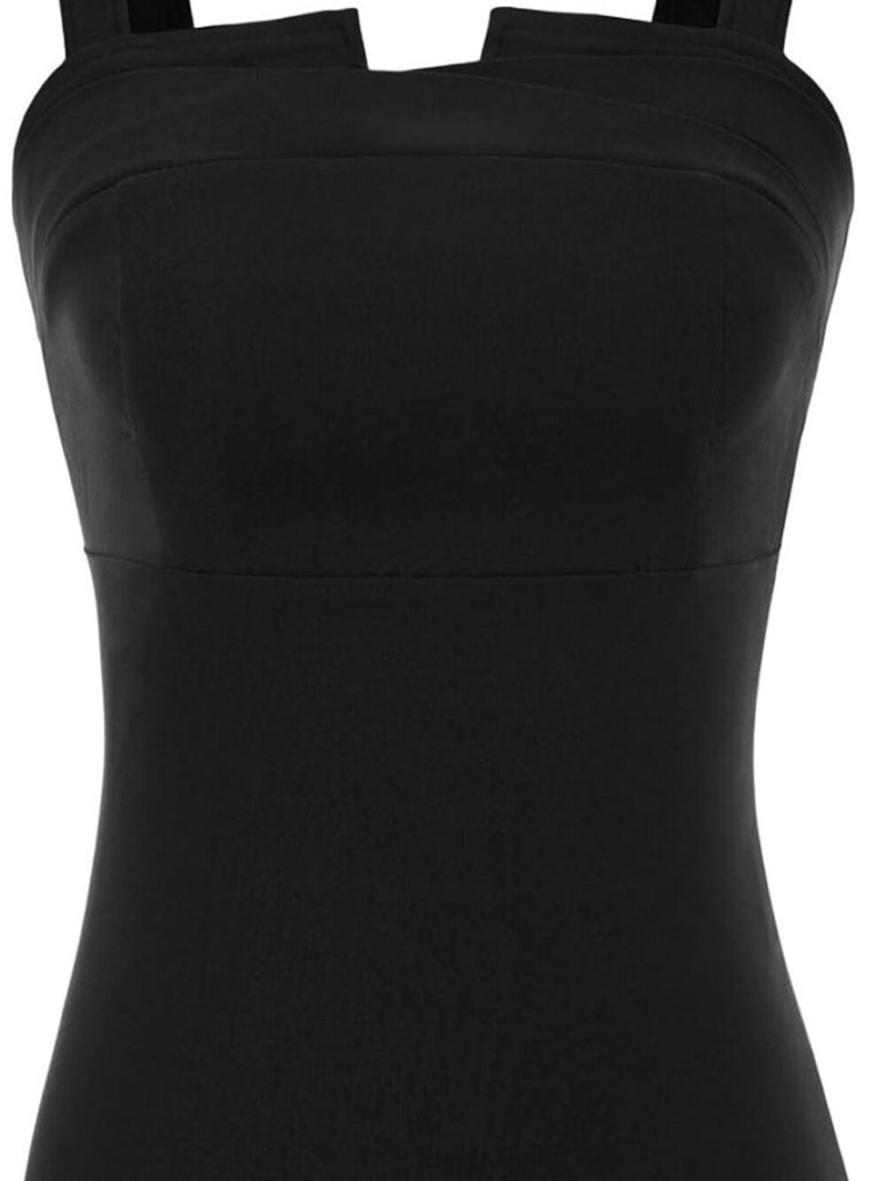 Belle Poque Black 1950s Pin-Up Sleeveless Tank Top – Size XL